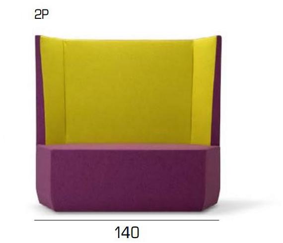 Adrenalina 2-х местный диван с высокой спинкой Tigram sun-id-1476008 - Вид №3