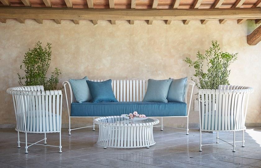 OFFICINACIANI Кованый 3-местный садовый диван Molle Gf4001so  - Вид №4