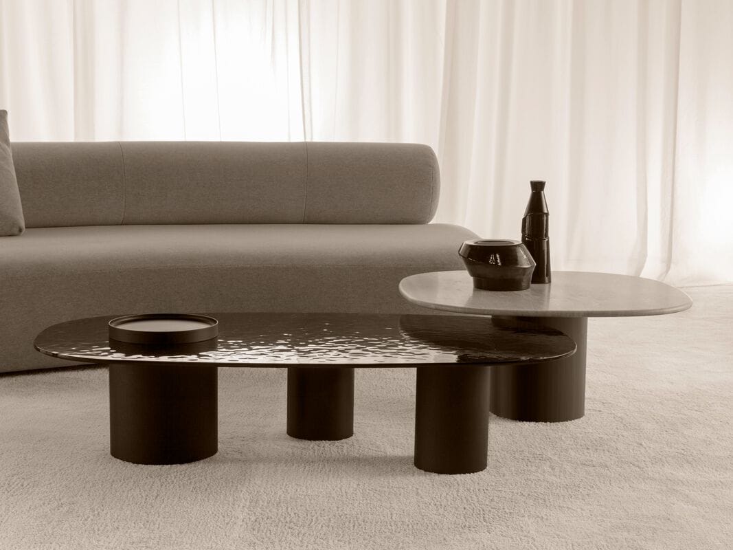 Низкий журнальный столик с мраморным или стеклянным верхом Vibieffe Quite luxury ARCH-00092228 - Вид №1