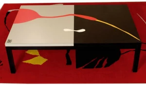 Mirabili Низкий прямоугольный лакированный журнальный столик из ламината Mirabili arte d'abitare