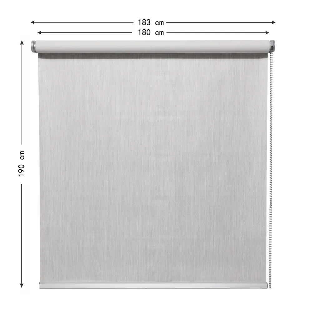 Штора рулонная блэкаут Inspire Natal 180x190 см светло-серая Granit 5 82689642 STLM-2075674 - Вид №7