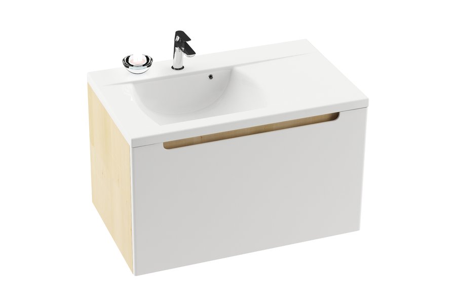 XJDP1180000 Подвесная раковина настенная овальная Ravak  белая  - Вид №1