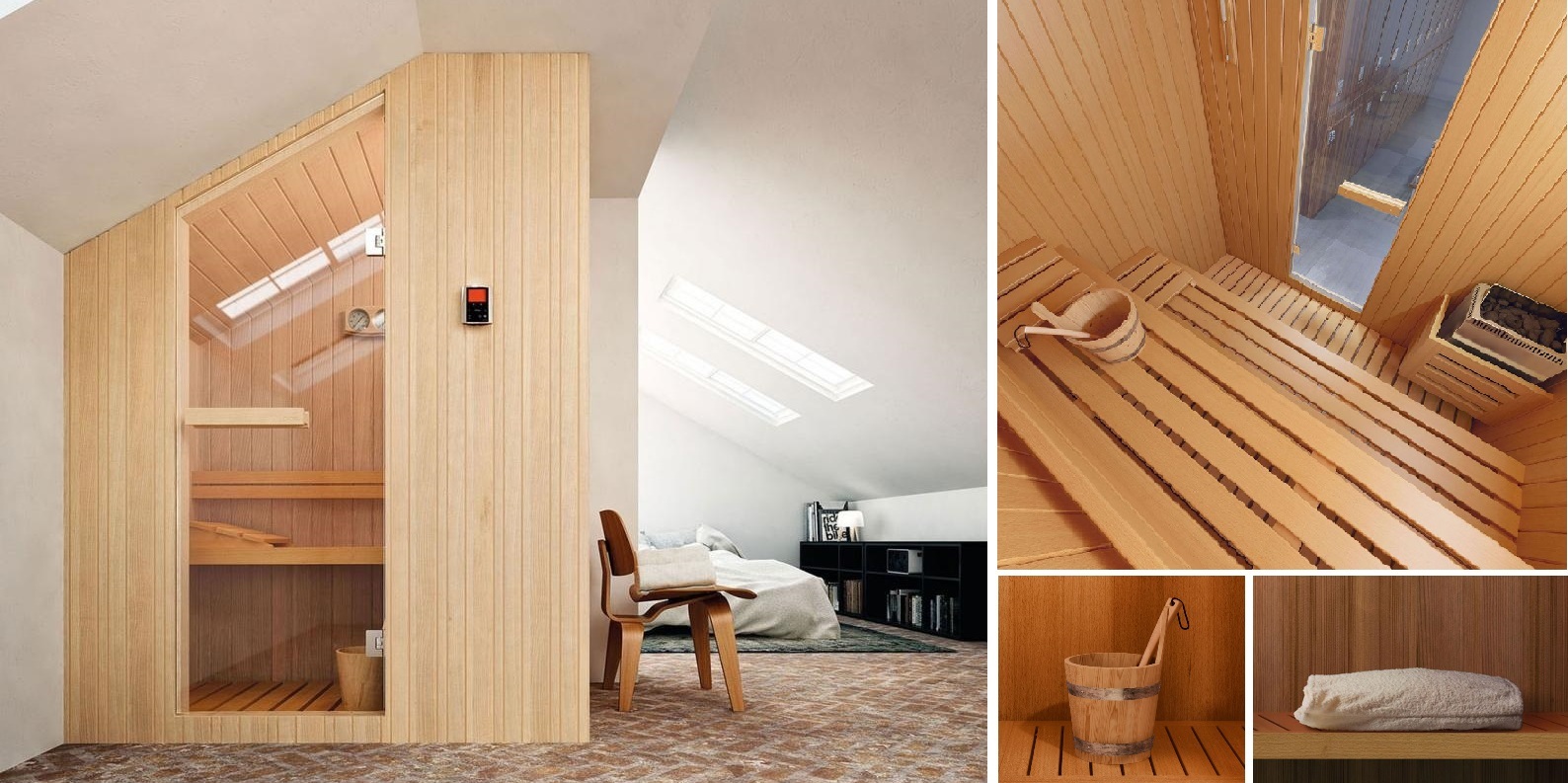 Многофункциональная баня Nuvola 176x144 Glass1989 NUVOLA176X144 - Вид №1