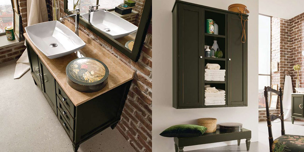 Комплект мебели для ванной комнаты York 21 Cerasa York YORK21 - Вид №1