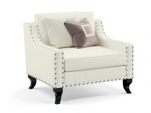 Тканевое кресло с подлокотниками