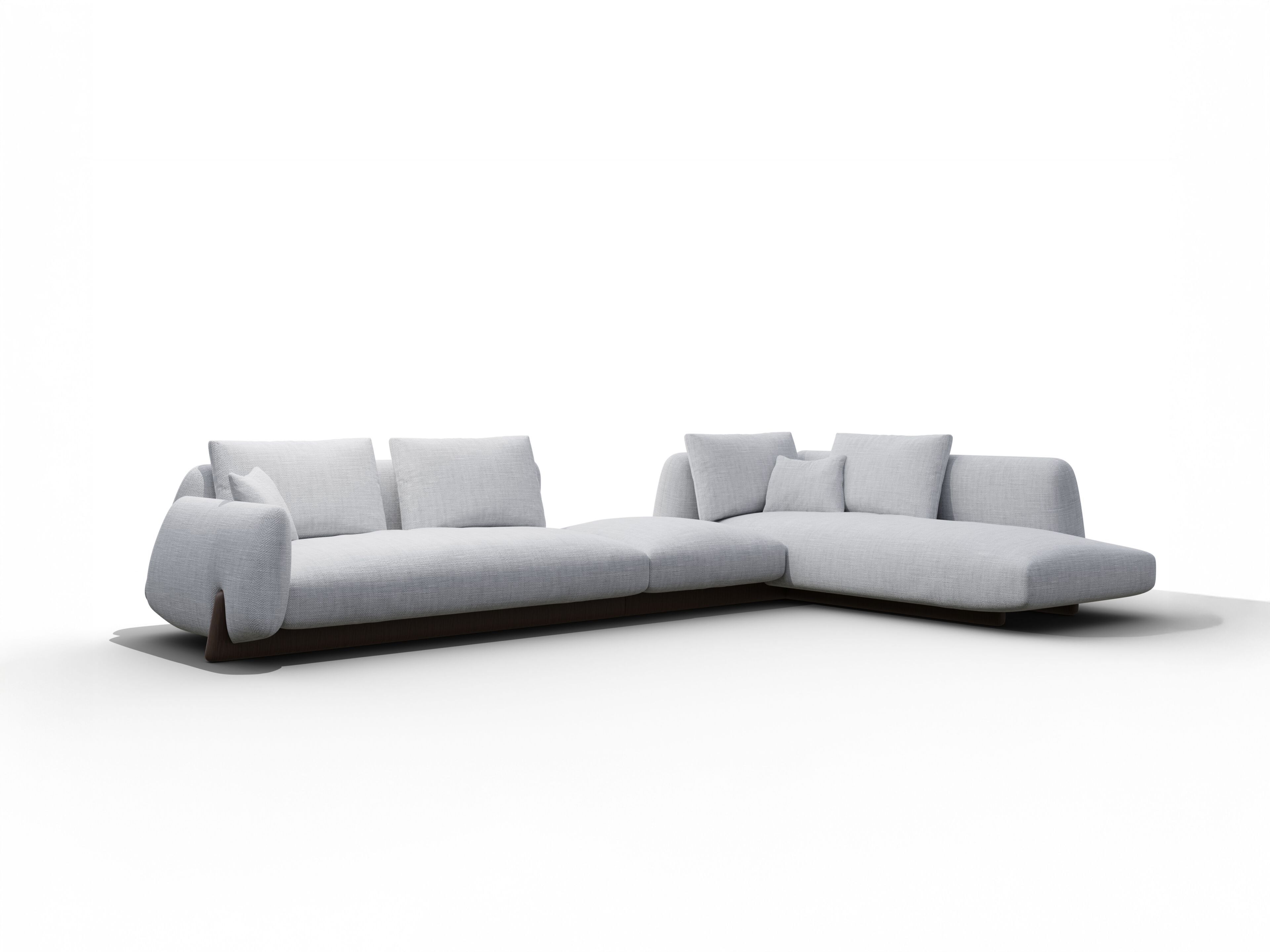 Секционный угловой диван из ткани Natuzzi Italia Mirai ARCH-00049072 - Вид №2