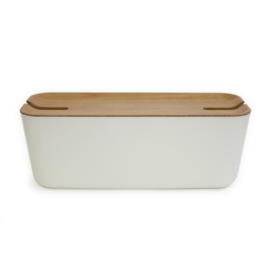 Органайзер бело-коричневый для проводов большой Hideaway BOSIGN  00-3872109 Белый;коричневый  - Вид №2