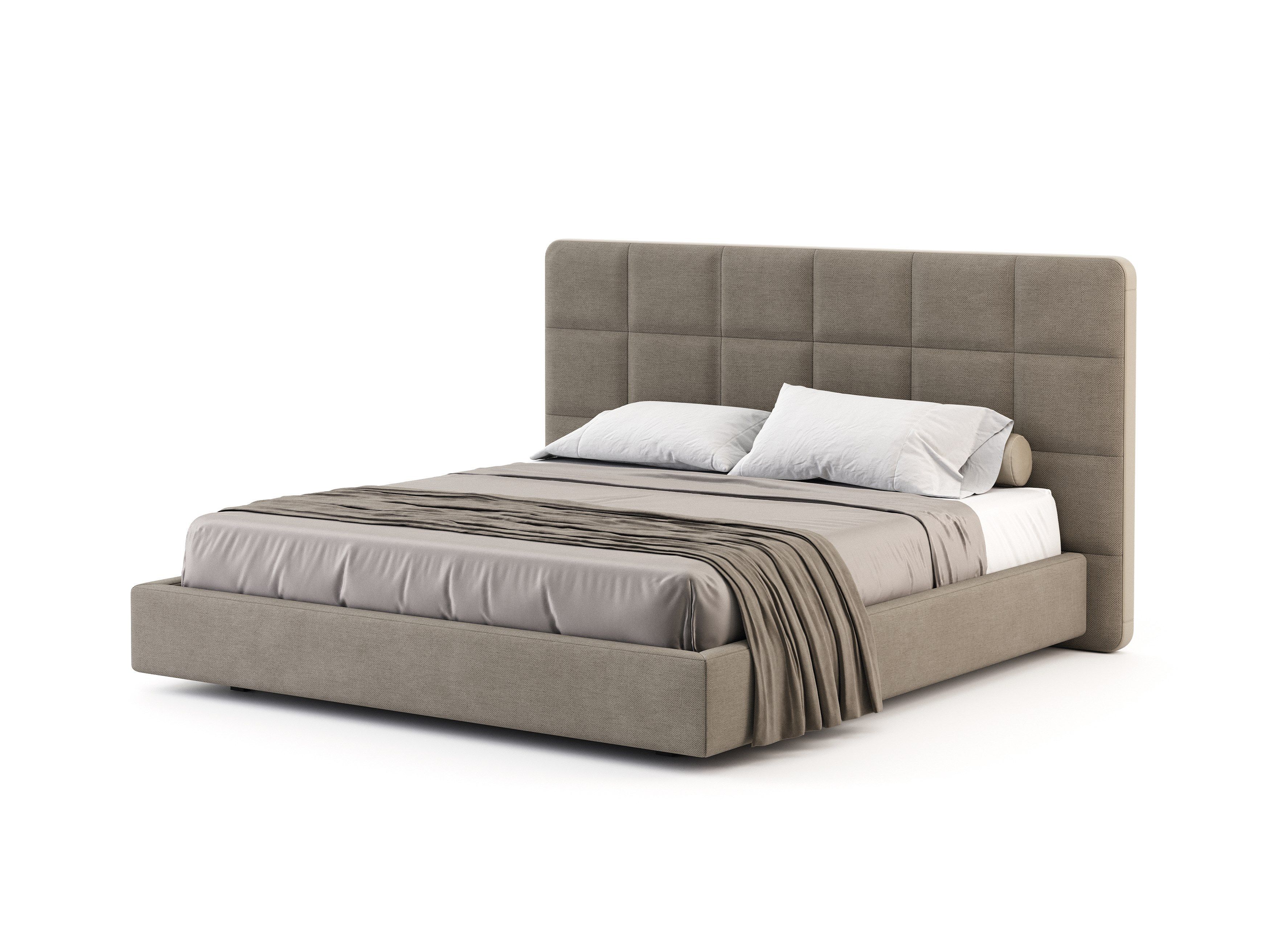 Бархатная двуспальная кровать с мягким изголовьем Stylish Club Мадрид ARCH-00147357 - Вид №13