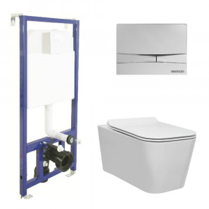 043223 Подвесной унитаз настенный Белый BERGES  Турция
