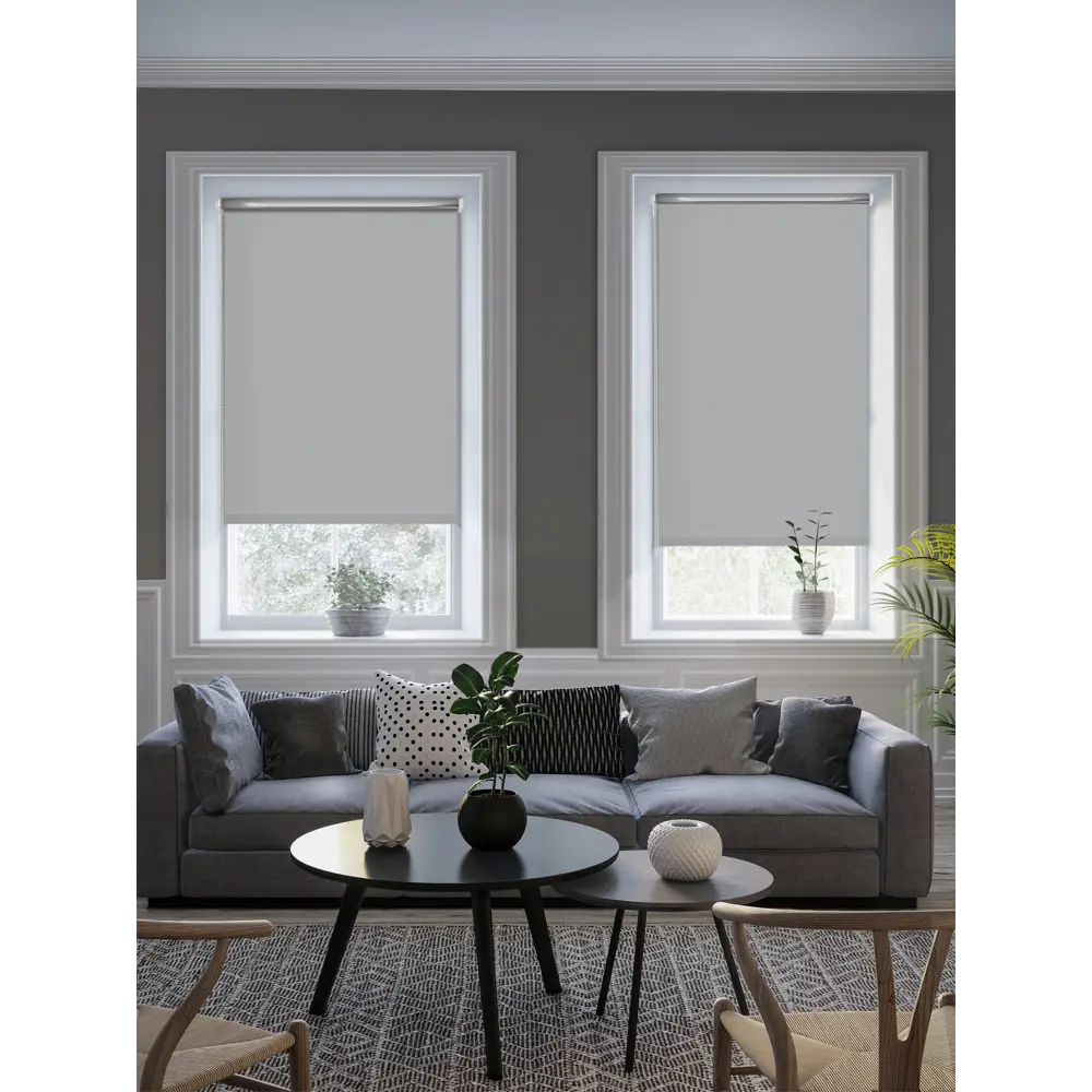 Штора рулонная блэкаут Silver 50x175 см серая GARDEN BLACKOUT Silver STLM-2022794 - Вид №4