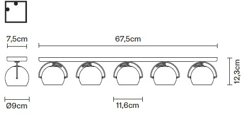Fabbian Регулируемый настенный светильник Beluga white sun-id-1488580 - Вид №1
