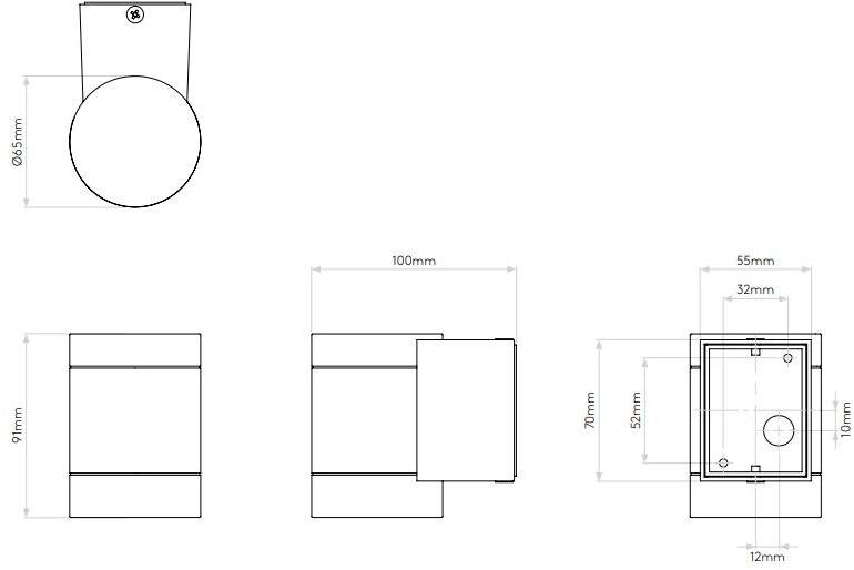 Astro Lighting Светодиодный настенный светильник для улицы из алюминия  1372007 - 1372003  - Вид №2