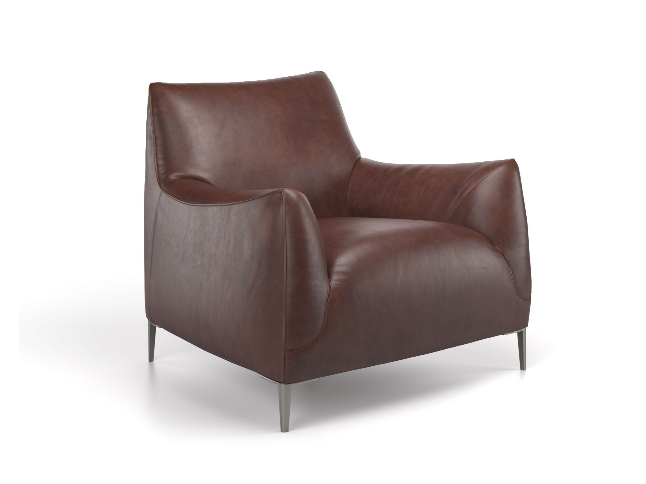 Кожаное кресло с подлокотниками Natuzzi Italia DOLLY ARCH-00047143 - Вид №1