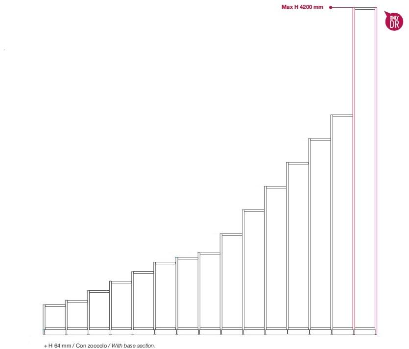 De Rosso Шкаф-купе с распашными дверцами из нпл Alfabeto sun-id-1363044 - Вид №15