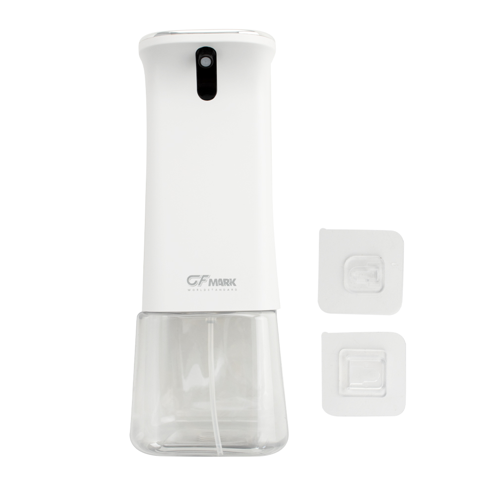GFmark - Дозатор СЕНСОРНЫЙ, ДЕЗИНФЕКЦИЯ, НАСТОЛЬНЫЙ, пластик АБС, БЕЛЫЙ, 350 мл, питание 3АА, код: 726  - Вид №6
