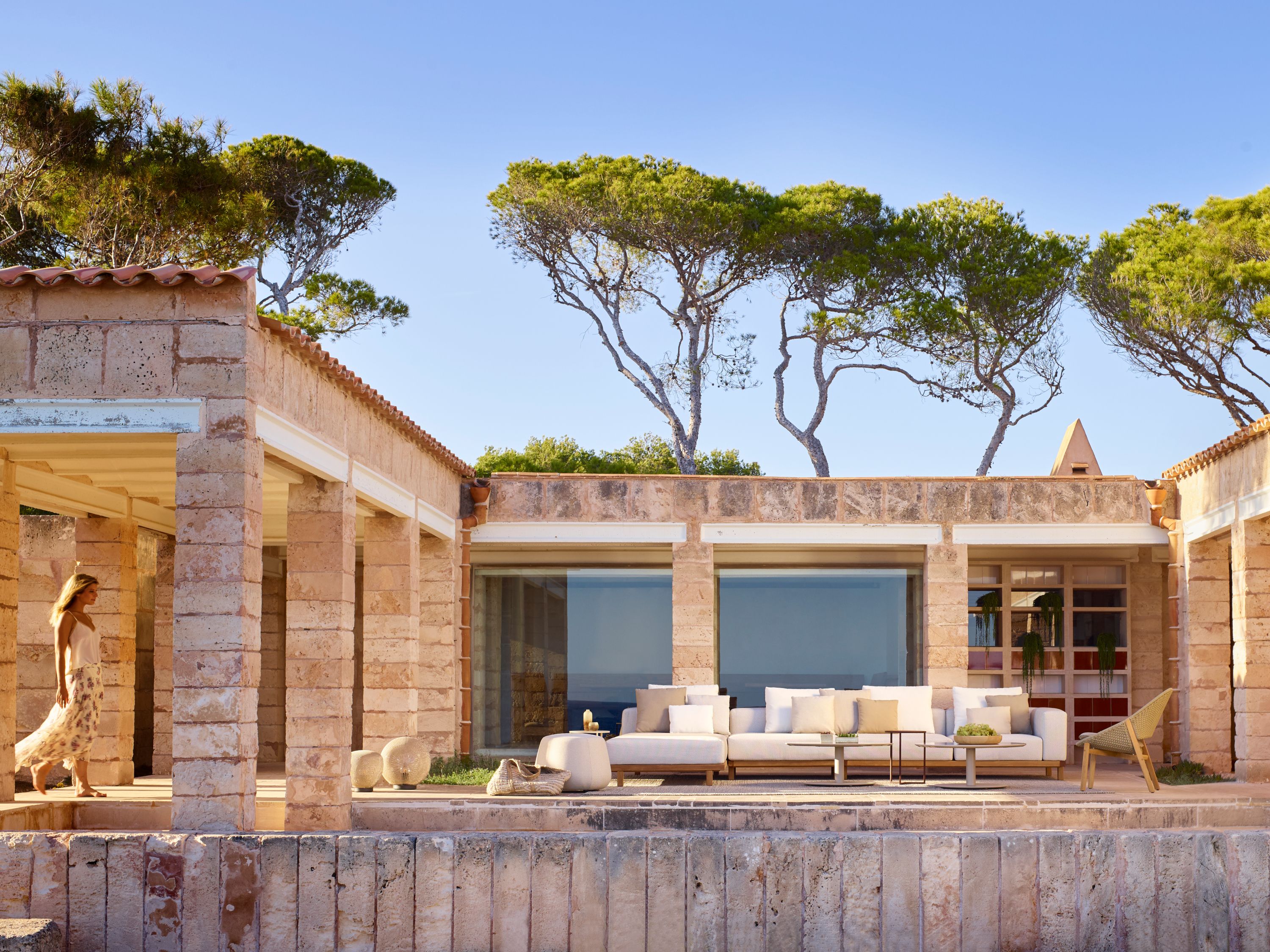 Секционный садовый диван с водоотталкивающими подушками TRIBÙ Vis à vis ARCH-00106248 - Вид №3