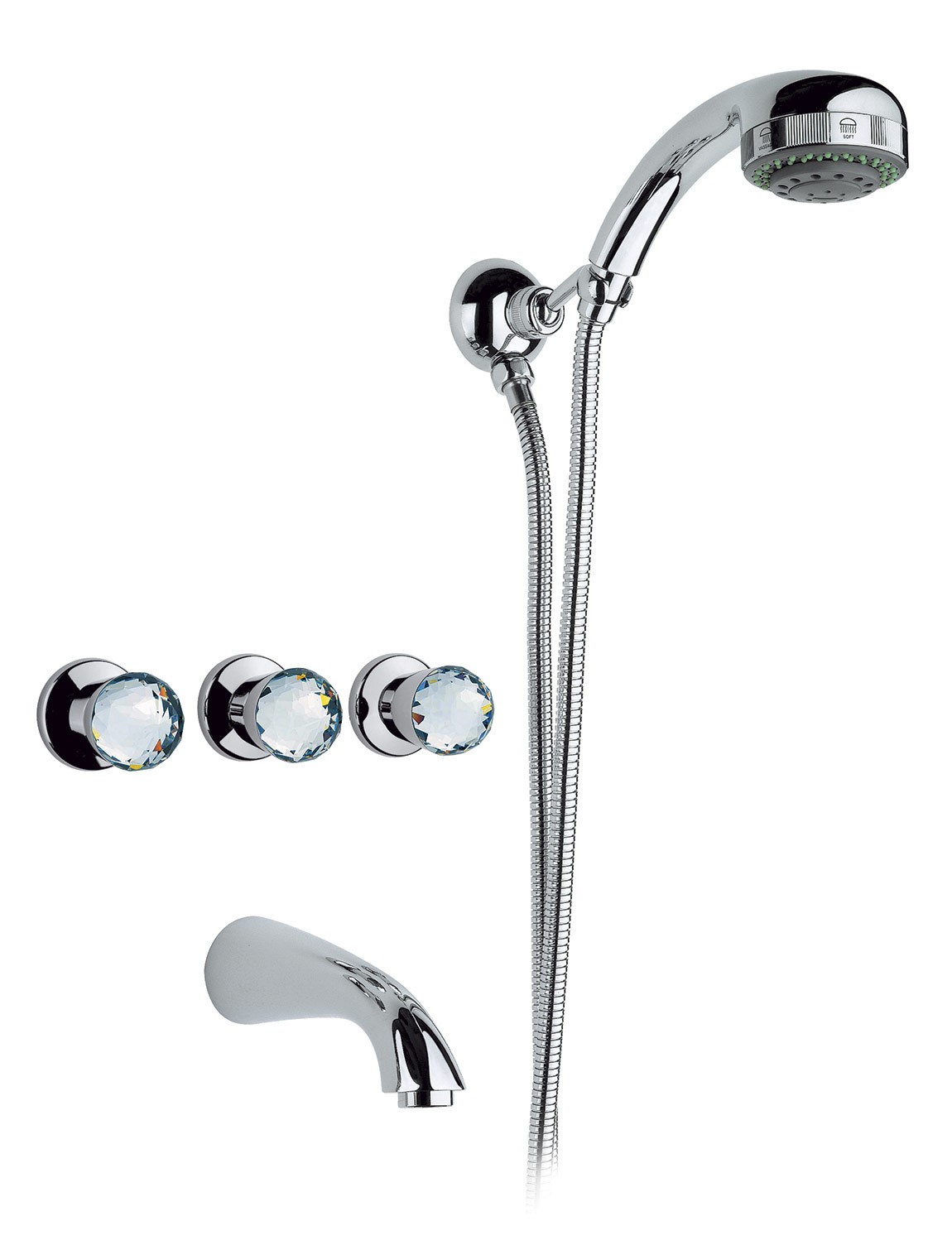 2003 ** 22 Комплект ванны с центральным изливом «парус» Nicolazzi Series Cristallo 