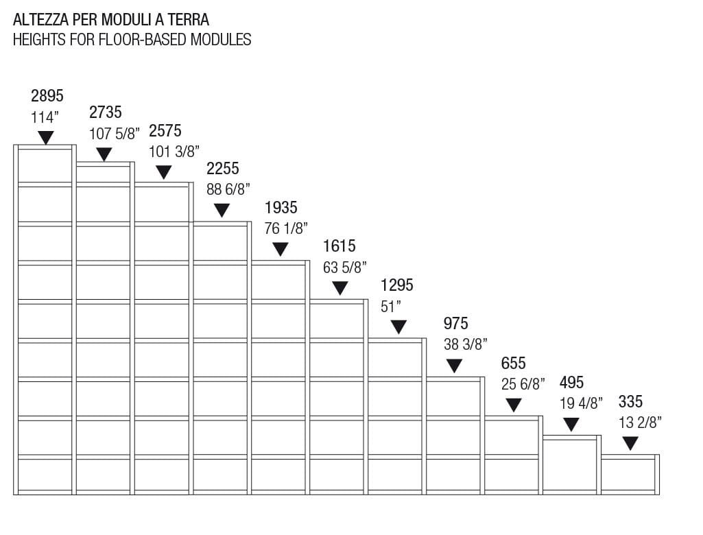 Модульная оборудованная стена со встроенным освещением MisuraEmme CROSSING ARCH-00004901 - Вид №2