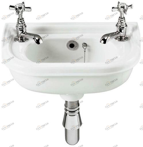 Подвесная раковина настенная овальная Gentry Home VICTORIAN белая sun-id-1366270