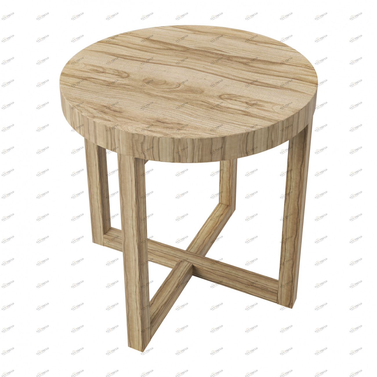 Приставной столик круглый ясень Lago Maggiore D PUSHA PUSHA 062919 Бежевый 