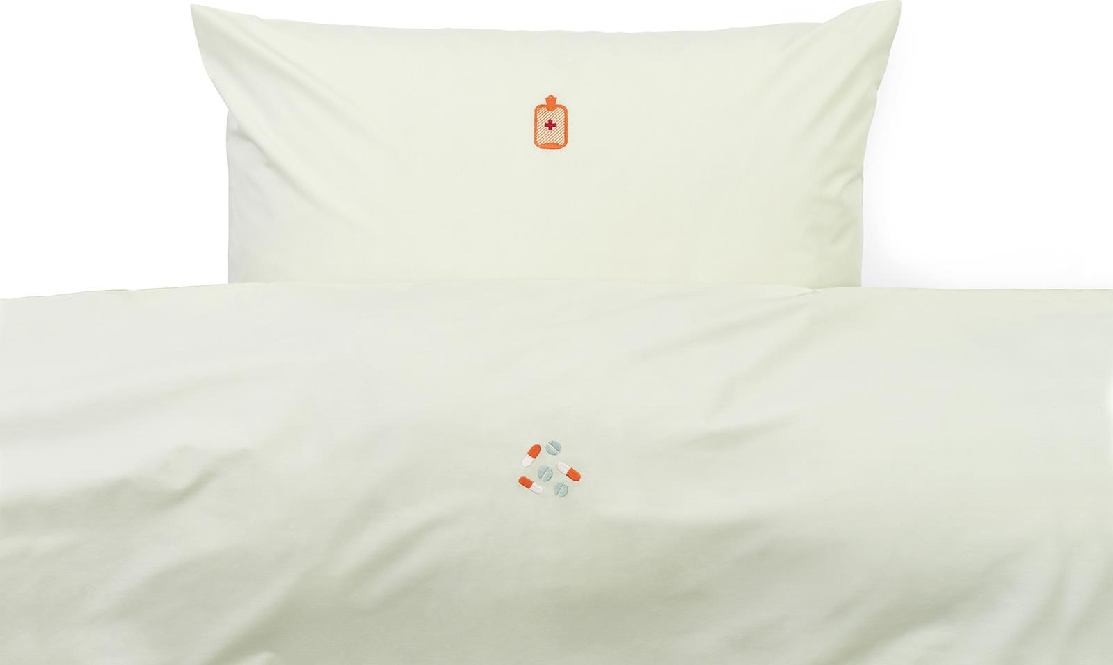 310510 Snooze Постельное белье 140x220 Feelter Sunwashed Green Normann Copenhagen  - Вид №1