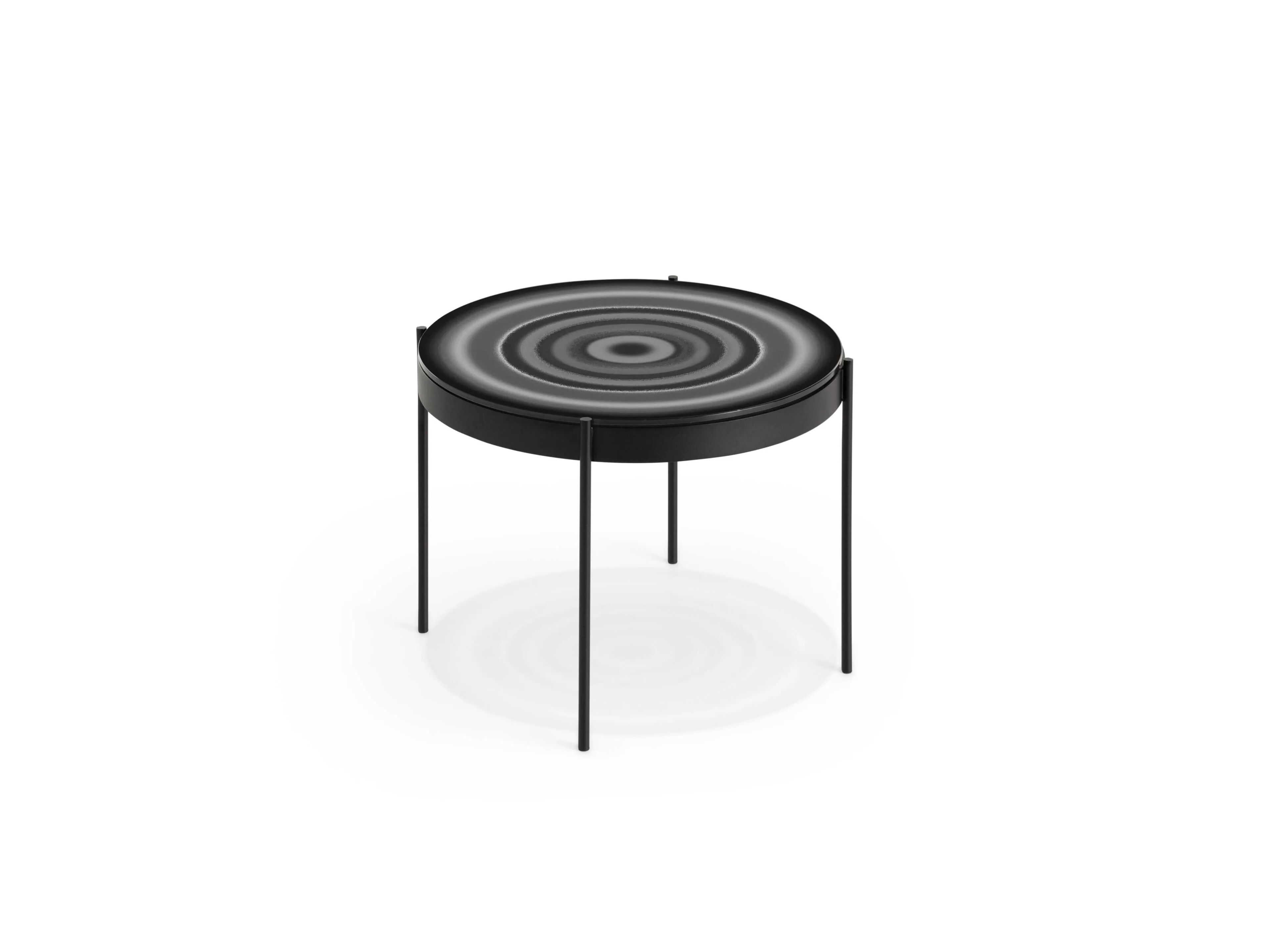 Круглый журнальный столик из закаленного стекла GANDIABLASCO Iris ARCH-00008277 - Вид №1