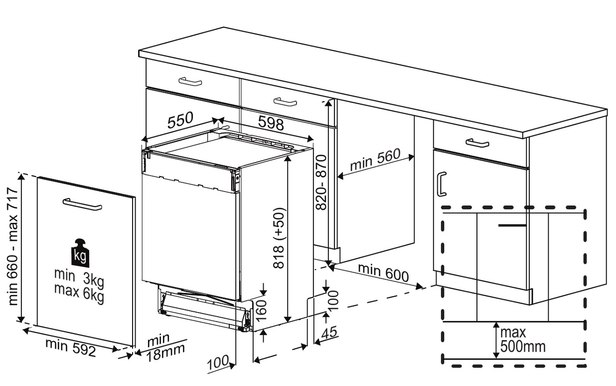 9987751 Встраиваемая посудомоечная машина Hotpoint HI 4D66 DW STDN-0025512 - Вид №13