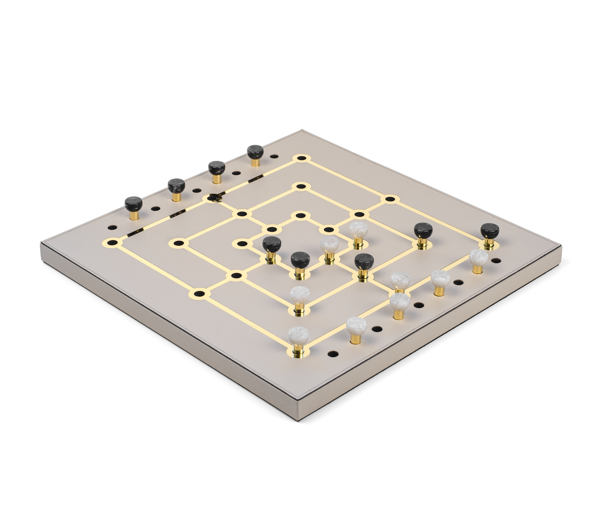 Набор игр «Мельница» - 39X39XH2,5 см / зернистая кожа_лимон Pinetti 00.1020.029.095
