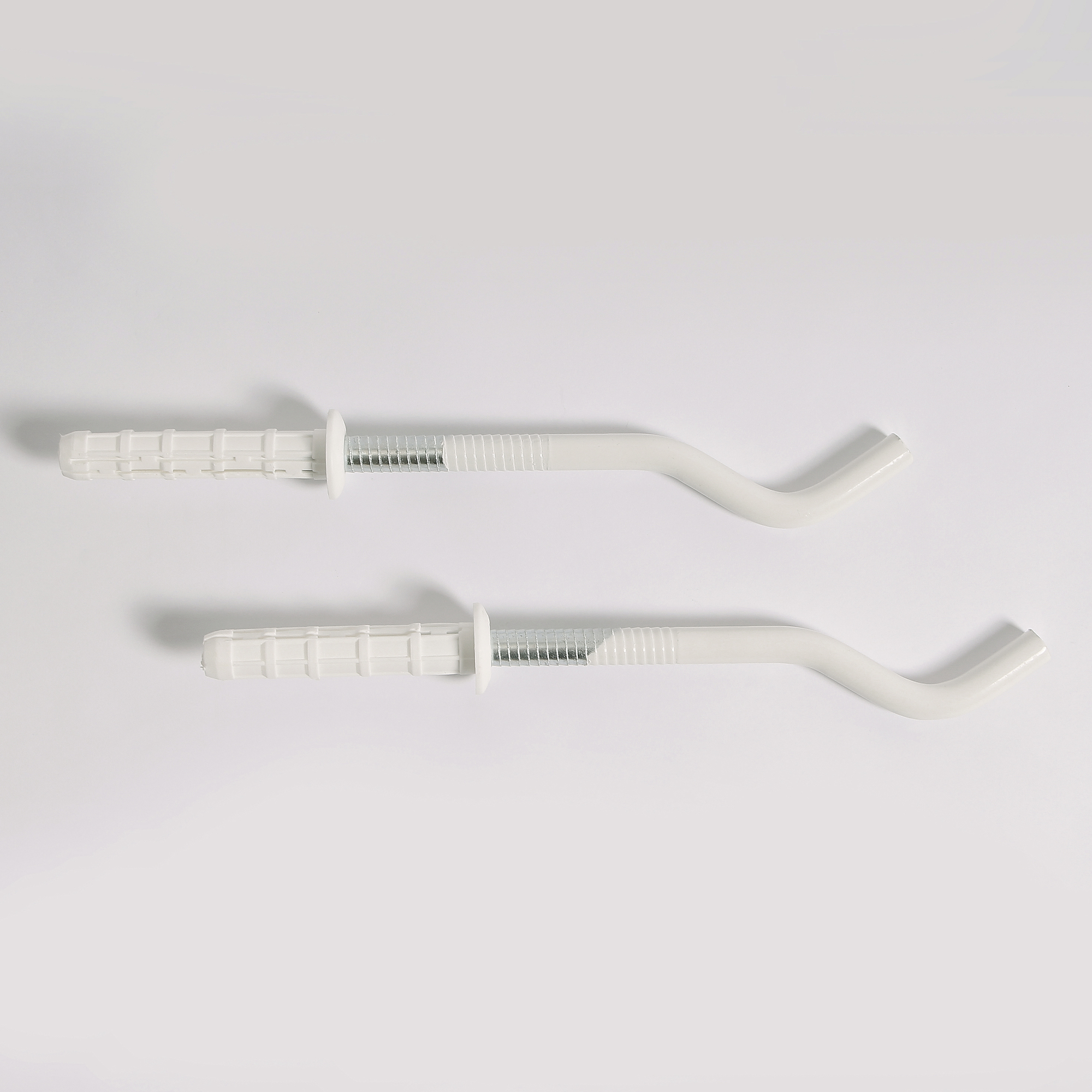 Комплект (2 шт) круглых штыревых пластифицированных кронштейнов TORIDO 9х195мм с дюбелями TABD09195P - Вид №3