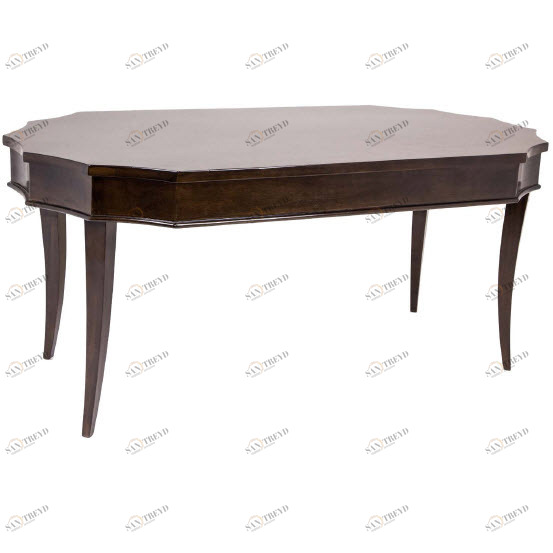 Кофейный столик деревянный с гнутыми ножками 80 см Jaguar RVASTLEY PUSHA 062898 Коричневый 