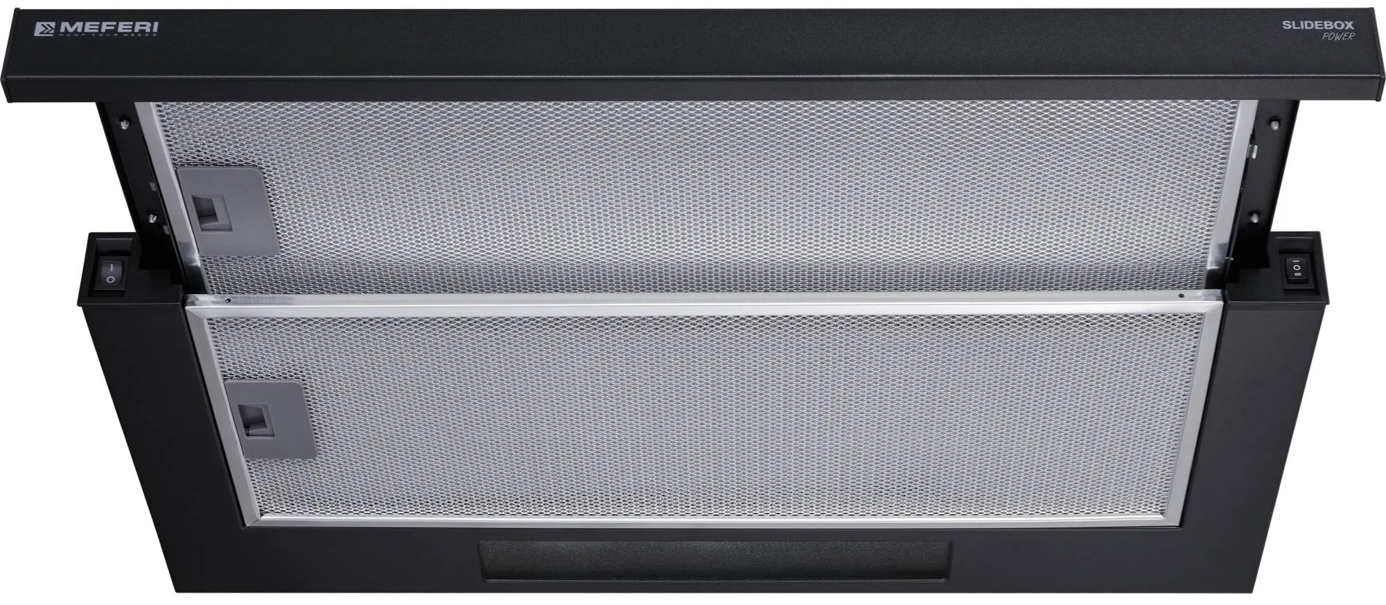 9168671 Вытяжка телескопическая Meferi SLIDEBOX60BK POWER черный/черный STDN-0022125 - Вид №4