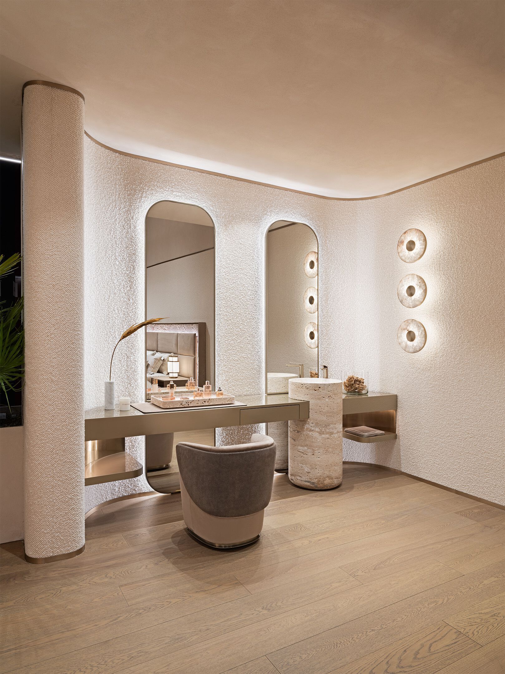 Деревянный умывальник с зеркалом Visionnaire Nomad ARCH-00008764 - Вид №2