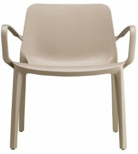 SCAB DESIGN Штабелируемое садовое кресло из технополимера с подлокотниками Ginevra