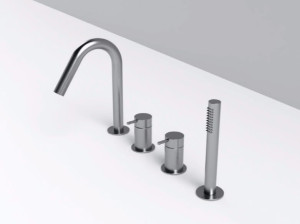 Набор для ванны с 4 отверстиями из нержавеющей стали с переключателем