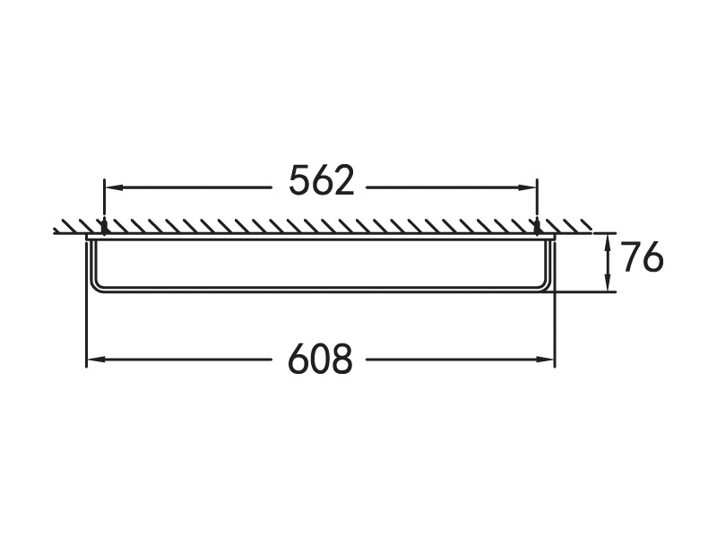 Полотенцедержатель, 608х76 мм ART&MAX MAXIMA AM-F-8912 - Вид №1