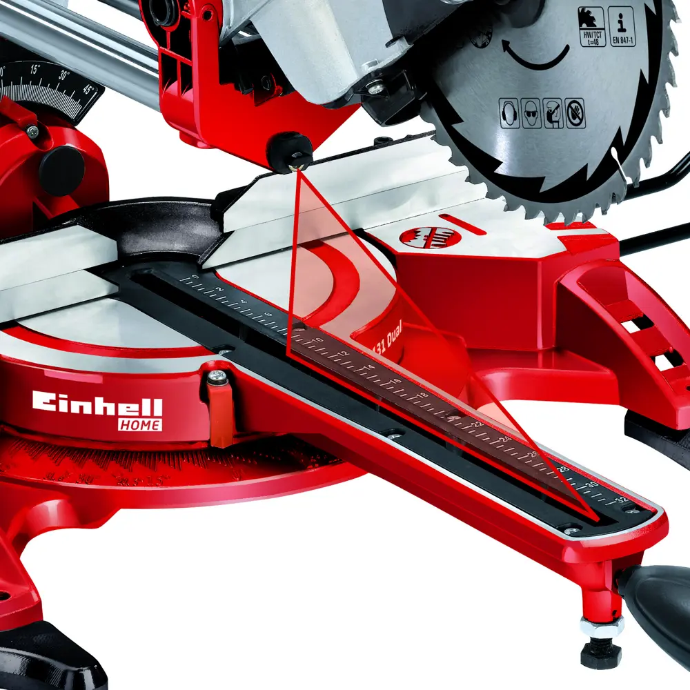 Пила торцовочная Einhell TC-SM2131, 1500 Вт, 210 мм 16697310 STLM-2165988  - Вид №4