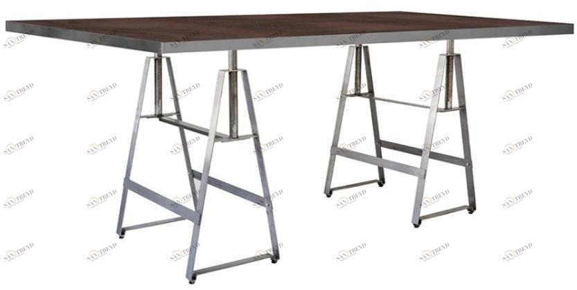 Vela Arredamenti Прямоугольный обеденный стол из железа sun-id-1414538