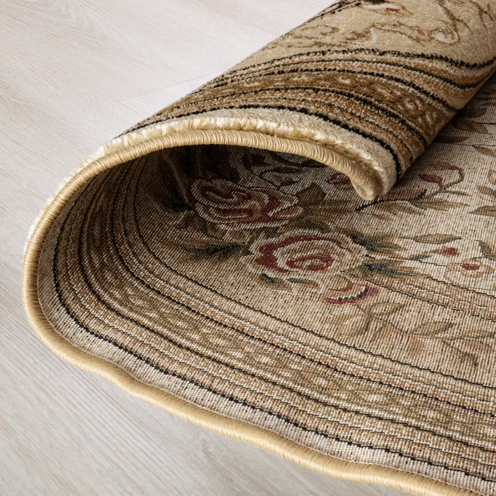 Ковер полипропилен Измир D197К ø160 см цвет кремовый MERINOS STLM-2062349 - Вид №2