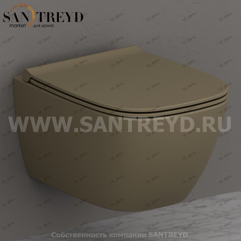 GNS03PA Подвесной унитаз настенный Бежевый Ceramica Globo GENESIS Италия