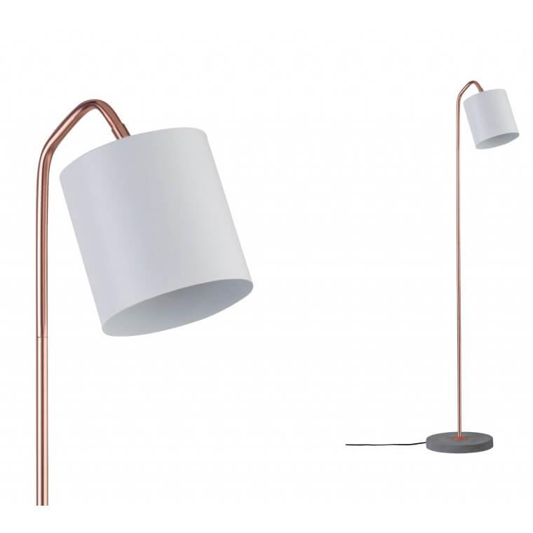 Торшер изогнутый 137х15 см белый Oda 79625 PAULMANN ODA 00-3889440 Белый;медь - Вид №1