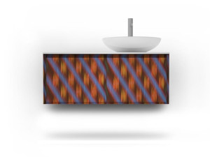 Подвесной умывальник с ящиками