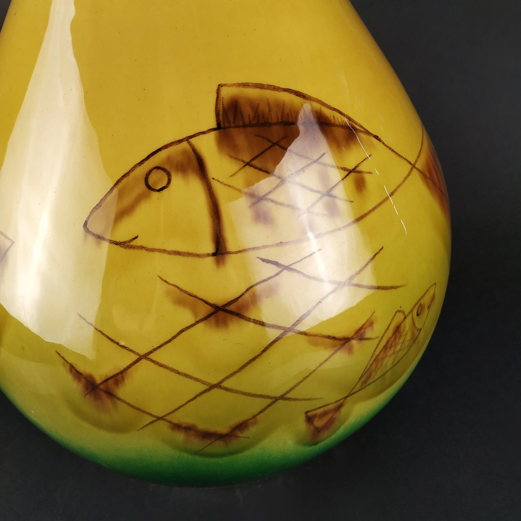 Ваза с росписью «Рыбы» PROVANSFAIENCE sun-id-994534 - Вид №1