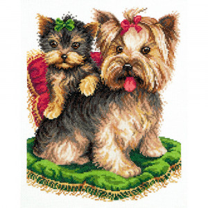 059-17 Вы мои красавицы Набор для вышивания Чудесная Игла 23 х 29 см Чудесная игла