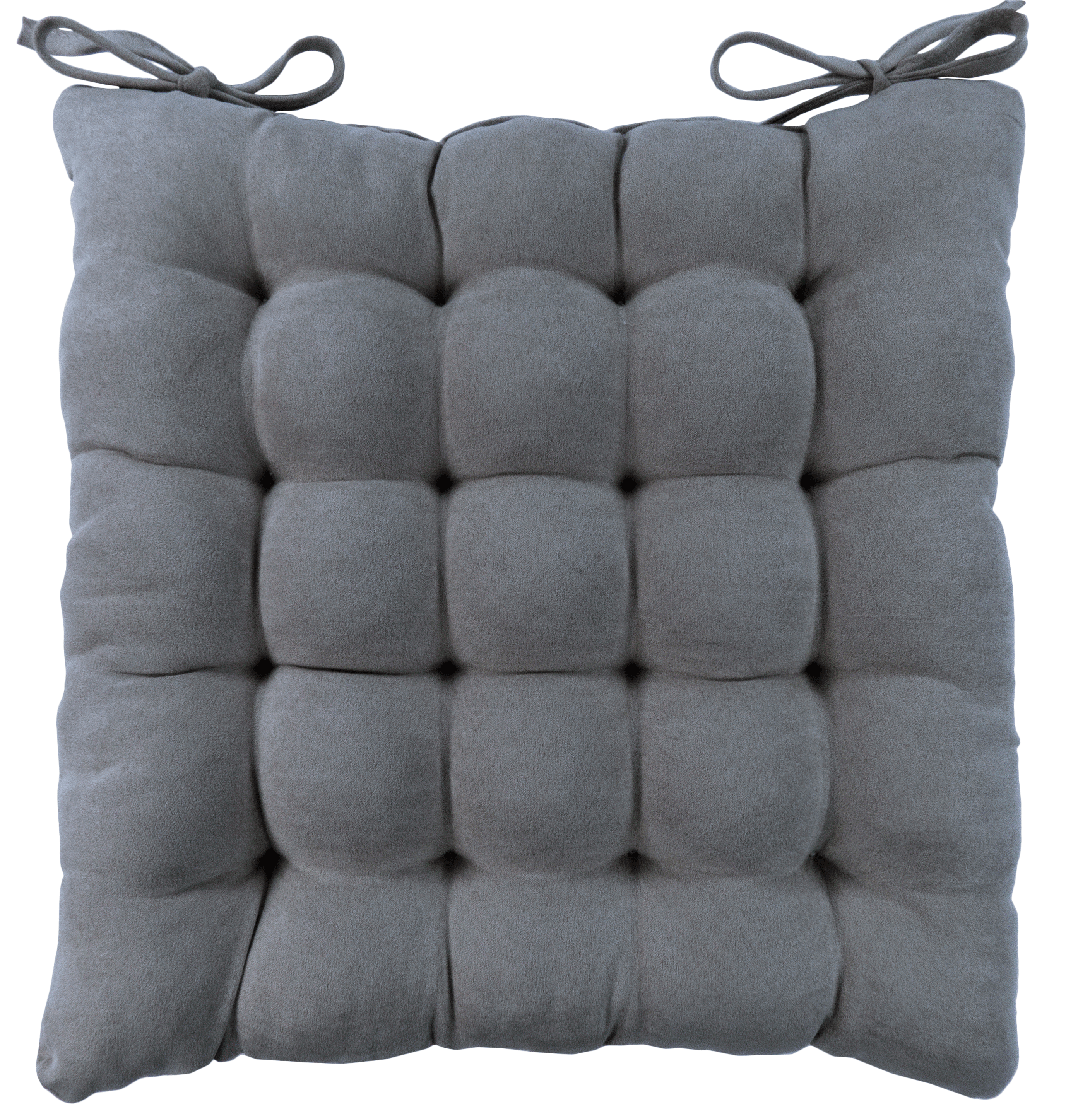 LINEN WAY Сидушка для стула серебристая квадратная 38х38 см 89087184 STLM-0078210