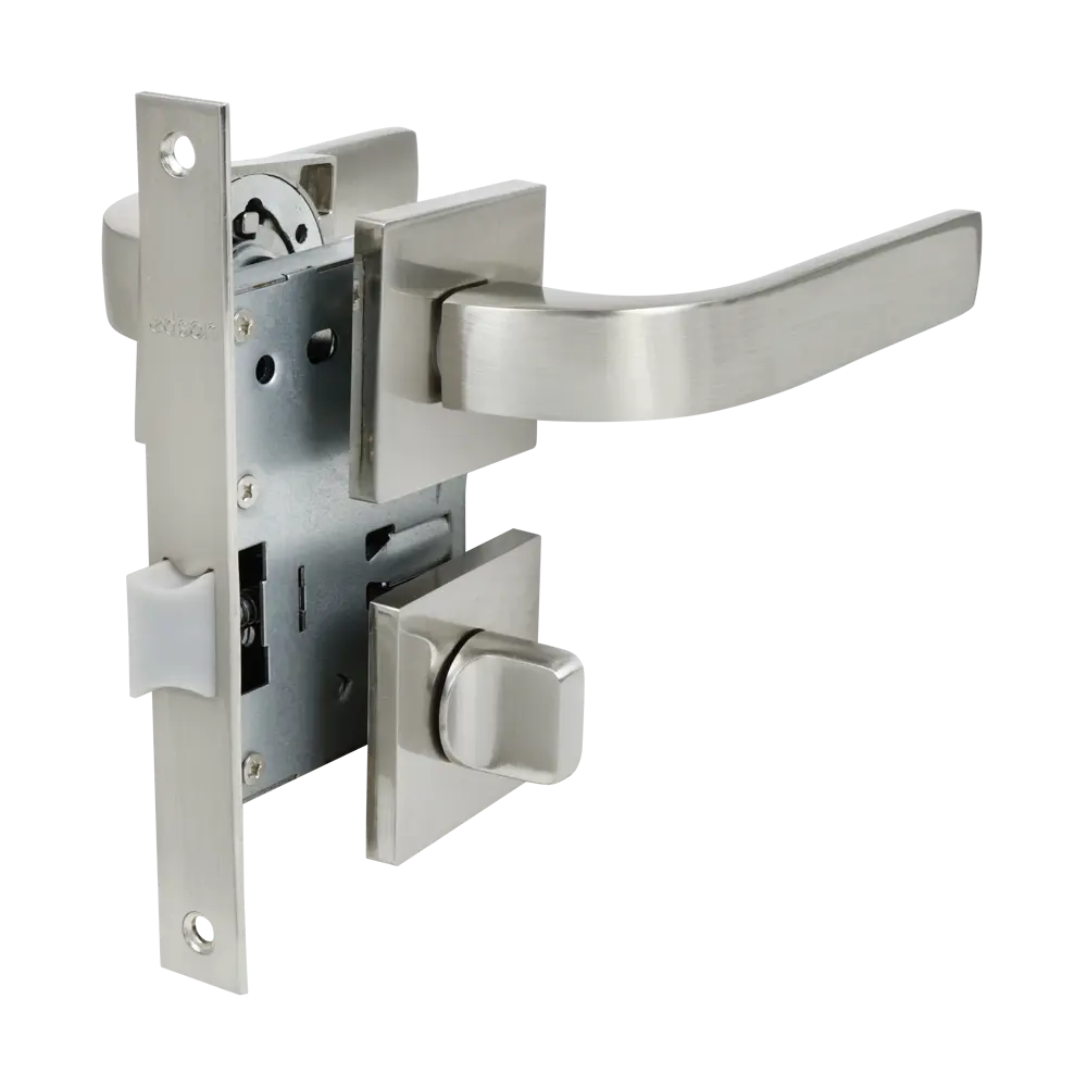 Дверные ручки EDSON WC7Q2 с запорным механизмом в стиле никель 85166449 STLM-0059292