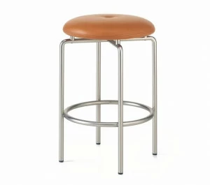 BassamFellows Стул из стали с подставкой для ног Circular Cb-262