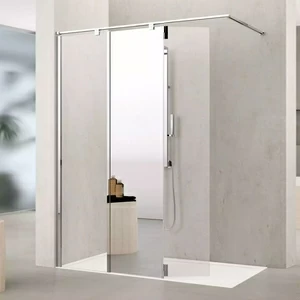 Novellini. Душевой уголок 180x120 см H13 с хромированным профилем KUADRA