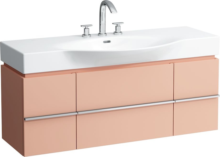 H4013020755191 Шкафчик под раковину, для раковин 811704, 812704, 2 выдвижных ящика с 2 дверцами, 2 стеклянные полки LAUFEN PRO - Вид №20