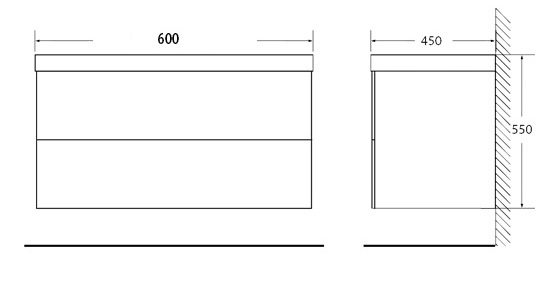 Мебель для ванной BelBagno REGINA-600-2C-SO-RB - Вид №2