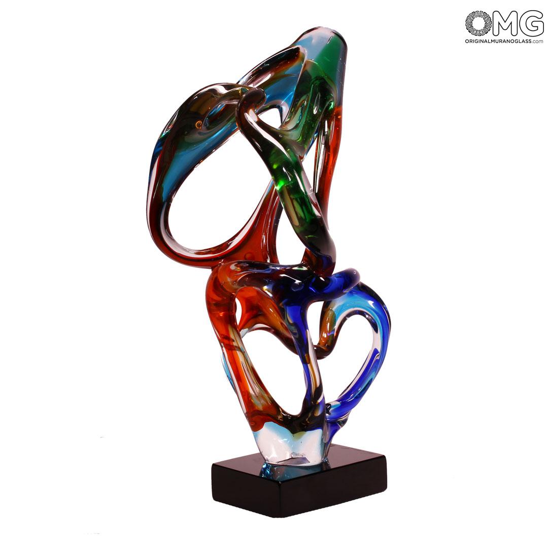 4576 ORIGINALMURANOGLASS Веном - Абстрактная скульптура - муранское стекло OMG 22 см  - Вид №1